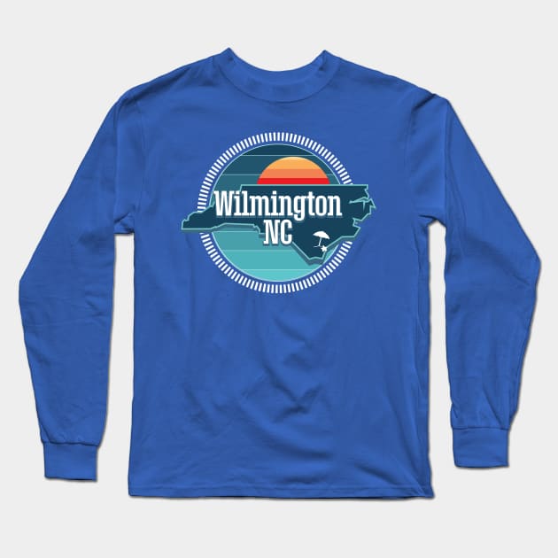 Wilmington NC - The BLUE Long Sleeve T-Shirt by PortDeco2022